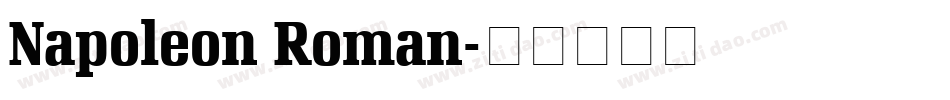 Napoleon Roman字体转换